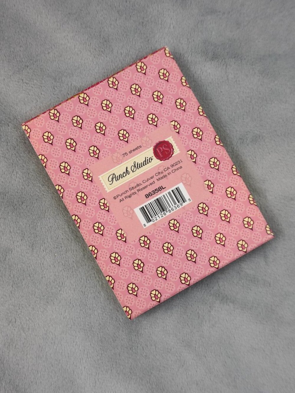 Punch Studio 'L' Monogram Pocket Notepad - Picture 2 of 3